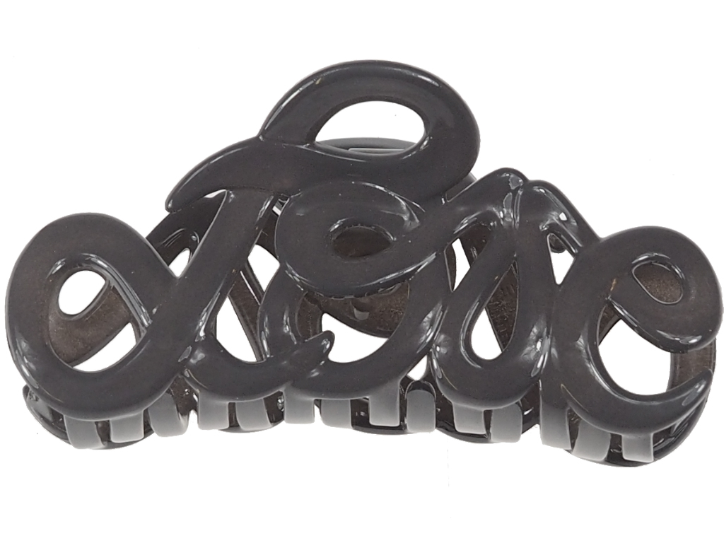 Haarklammer Love graphit groß