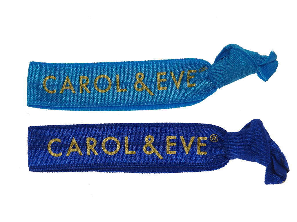 Haargummis Happy türkis/blau