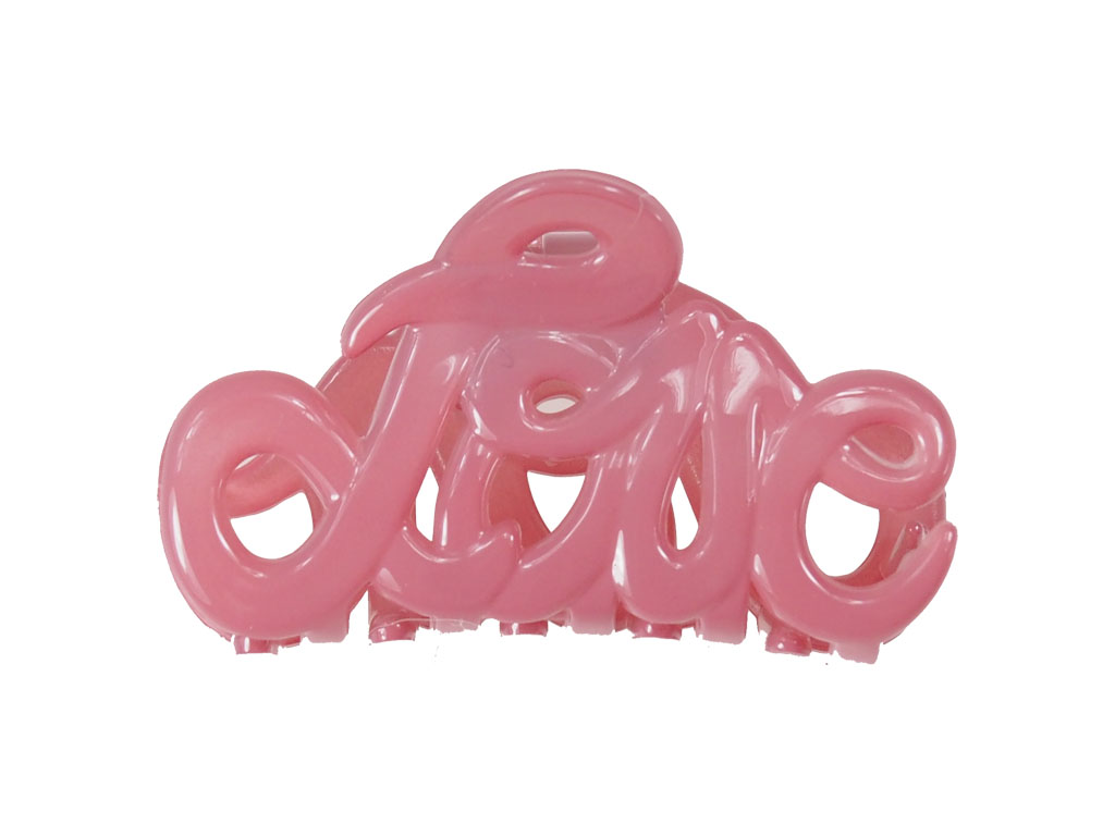 Haarklammer Love rosa klein