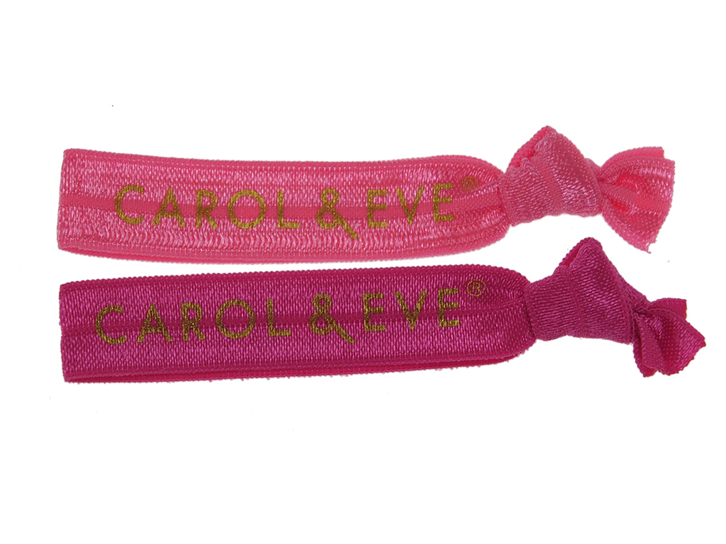 Haargummis Happy pink