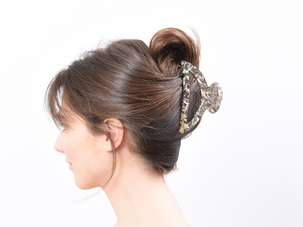 Haarklammer Mila cool grey