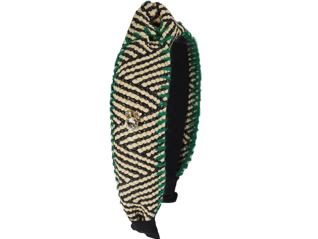 Haarreif Palma schwarz-beige