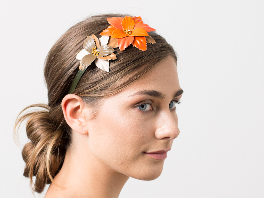 Florentina khaki-orange