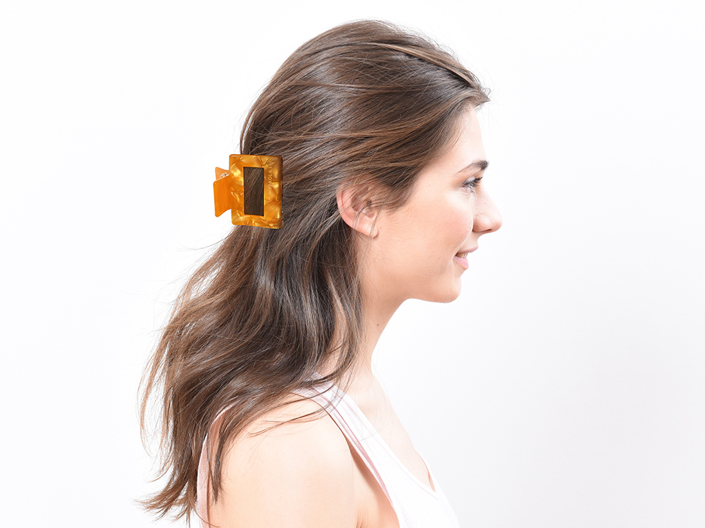 Haarklammer Lykka orange klein
