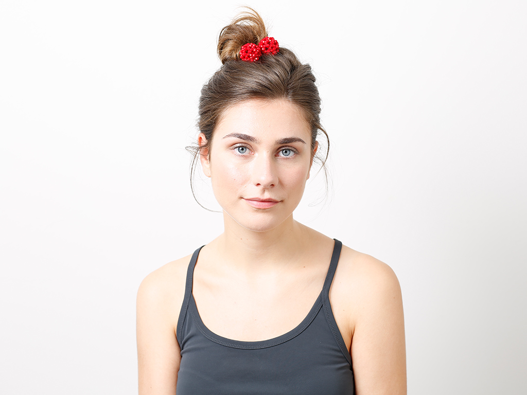 Haargummi Claire rot