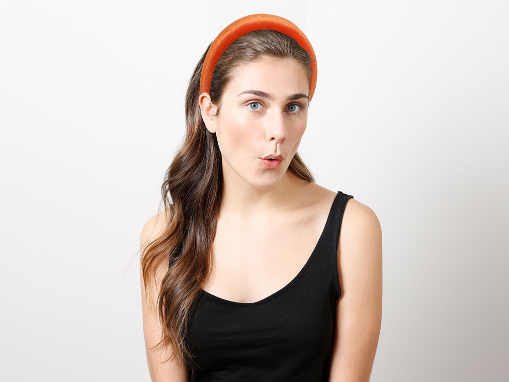 Haarreif Cleo orange