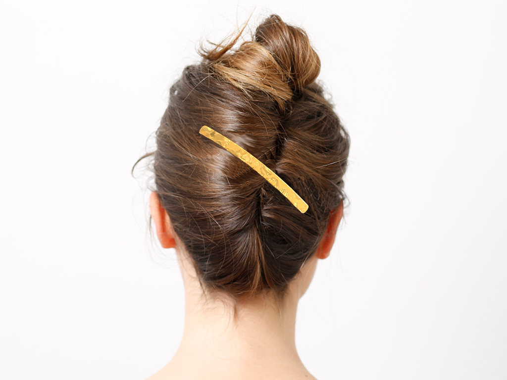 Haarspange Inès gelb