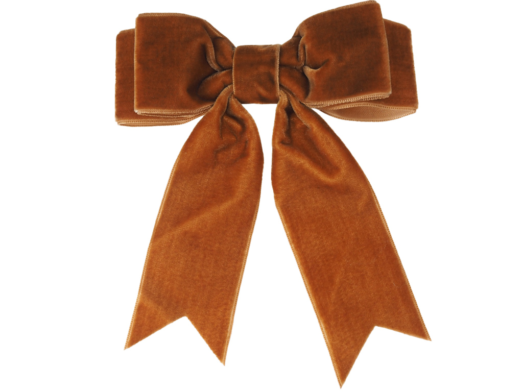 Haarklemme Bow braun