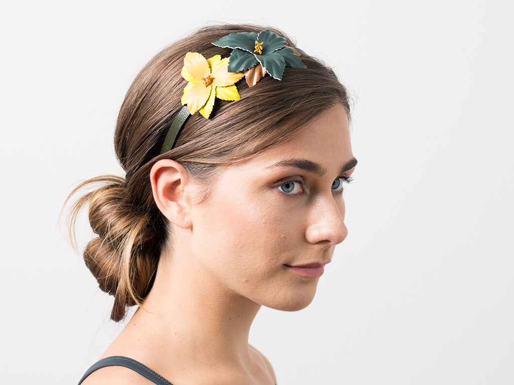 Florentina khaki-gelb