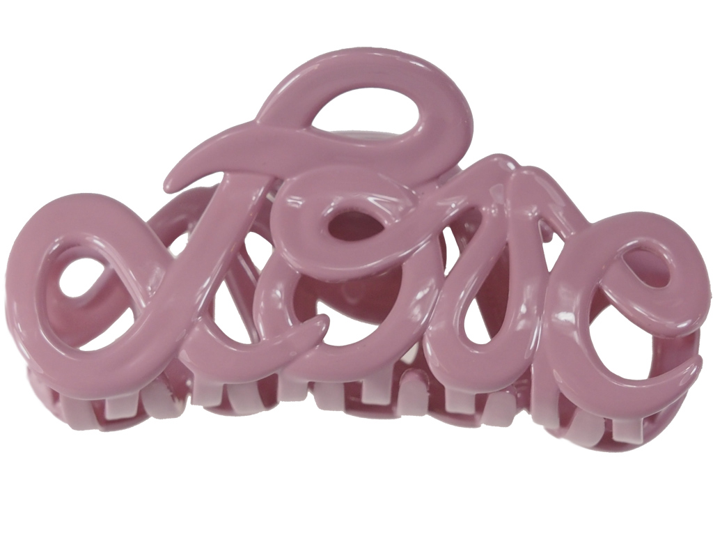 Haarklammer Love rose groß