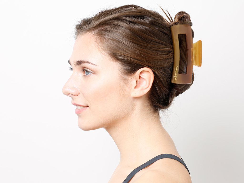 Haarklammer Lykka honey groß