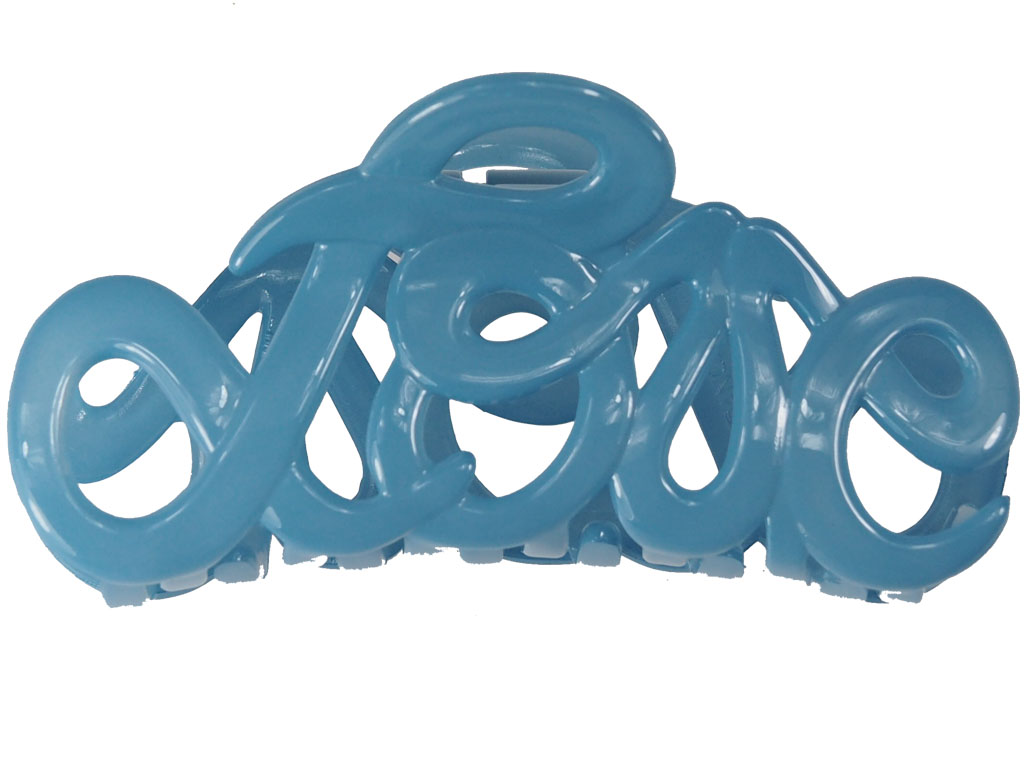 Haarklammer Love Cool Blue groß