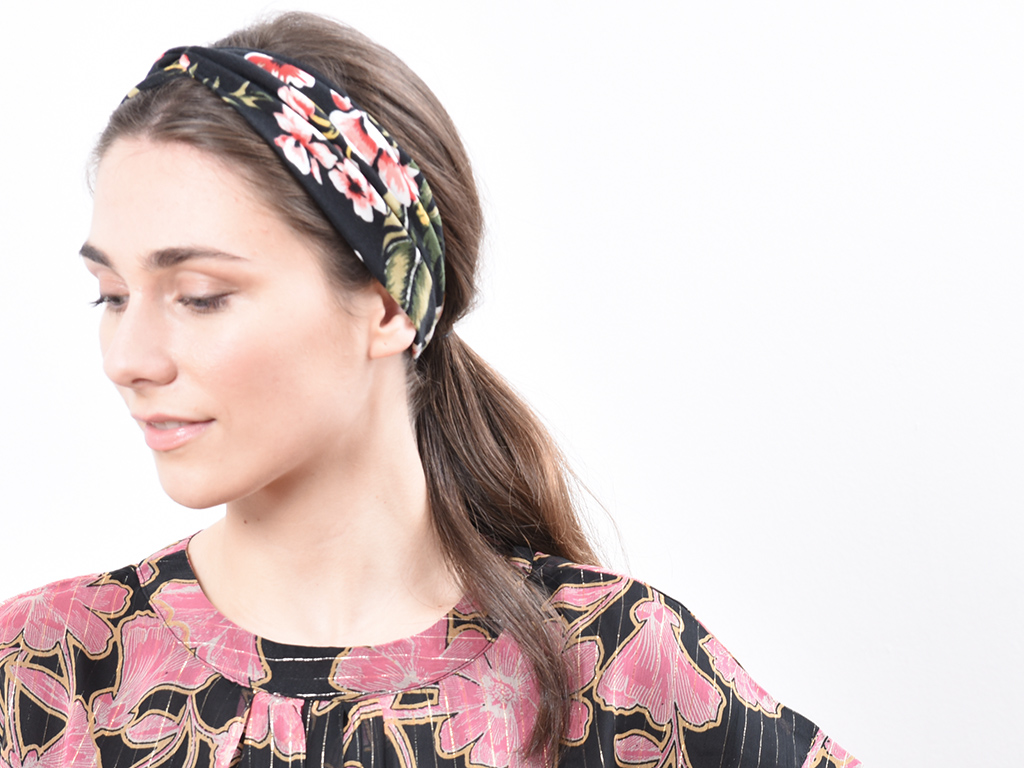Haarband Flora schwarz