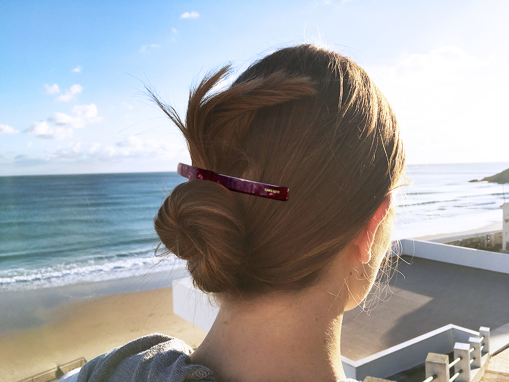 Haarspange Inès bordeaux