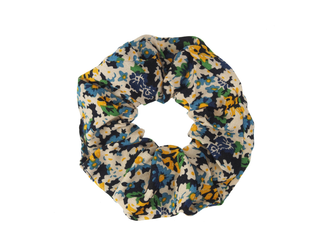 Scrunchie Floraline blau