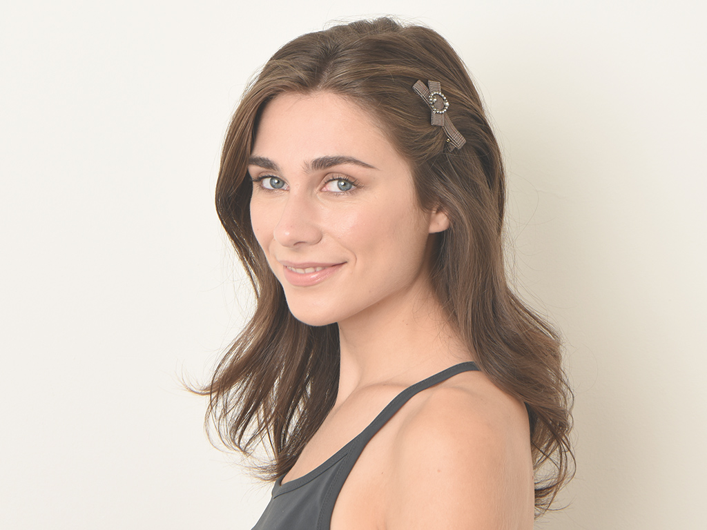 Haarklemme Liv braun