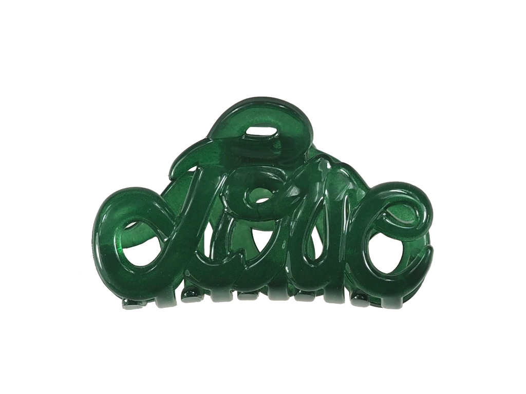 Haarklammer Love grün klein