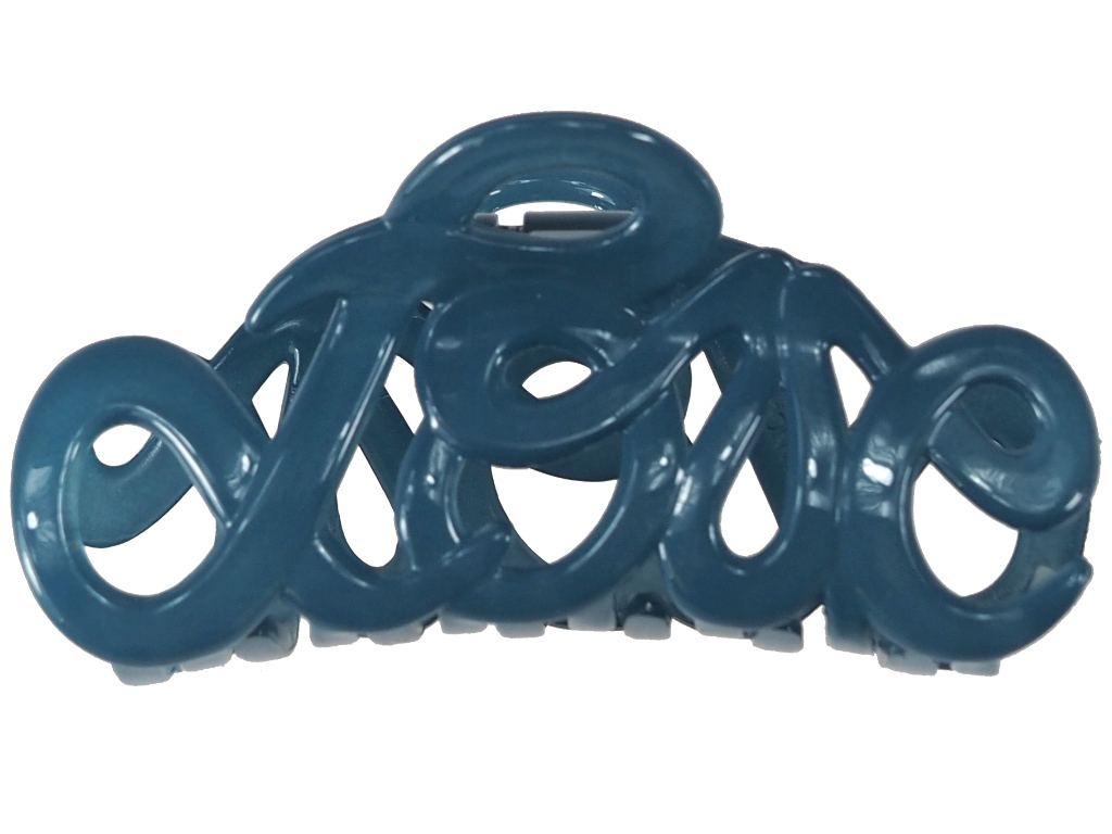 Haarklammer Love petrol groß