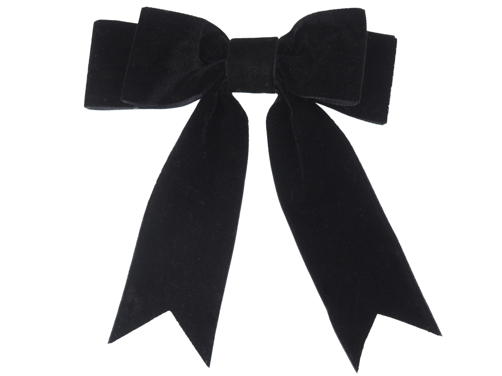 Haarklemme Bow schwarz