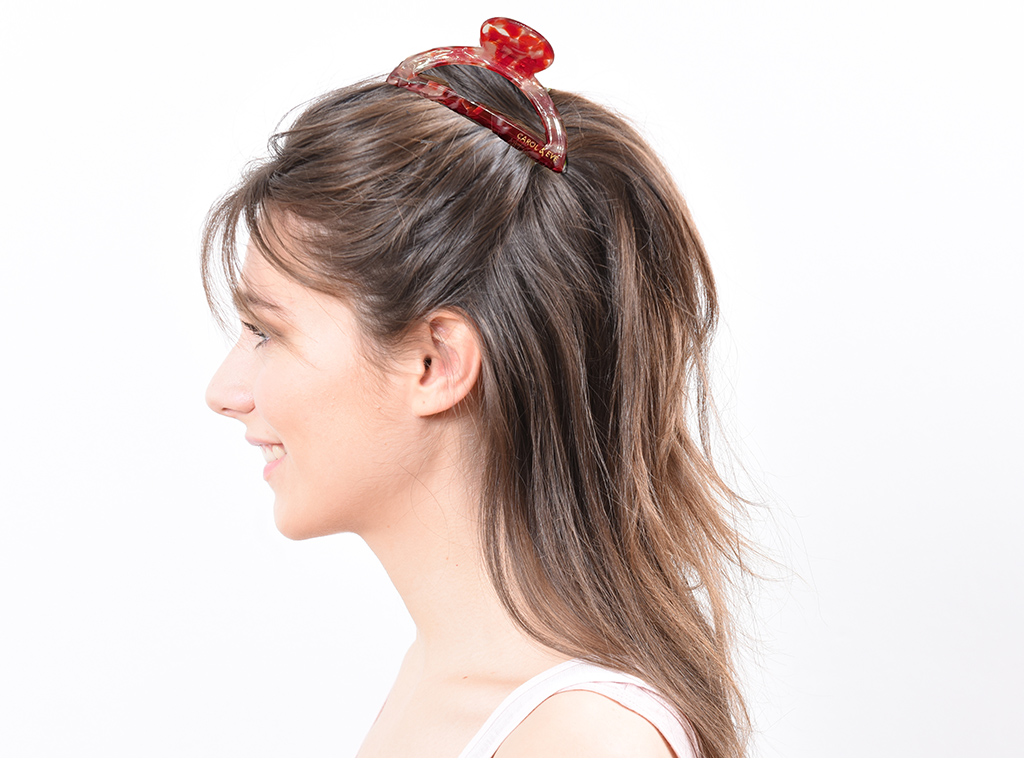 Haarklammer Mila rot